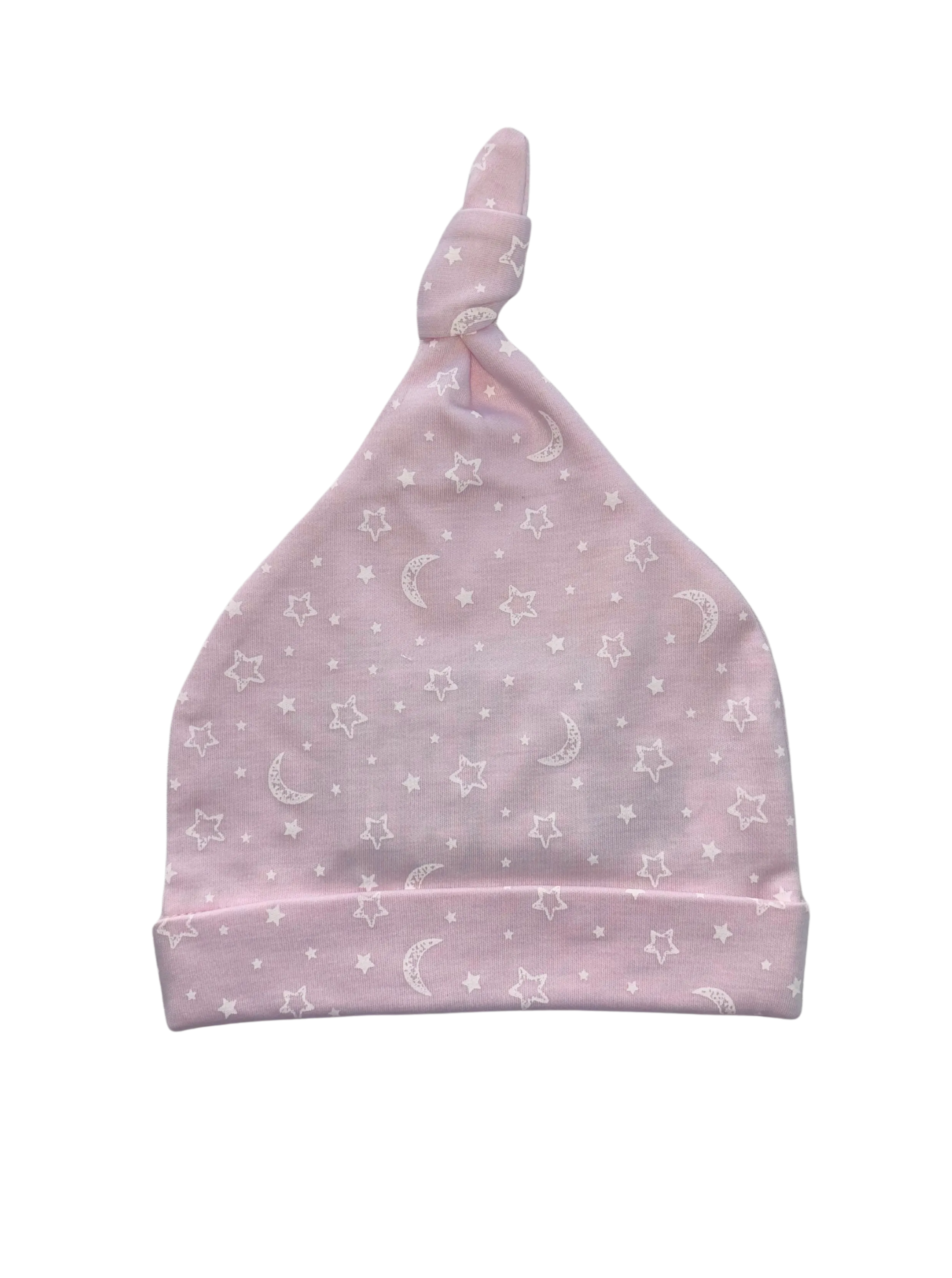 Baby Hat in Crescent Moon Pink