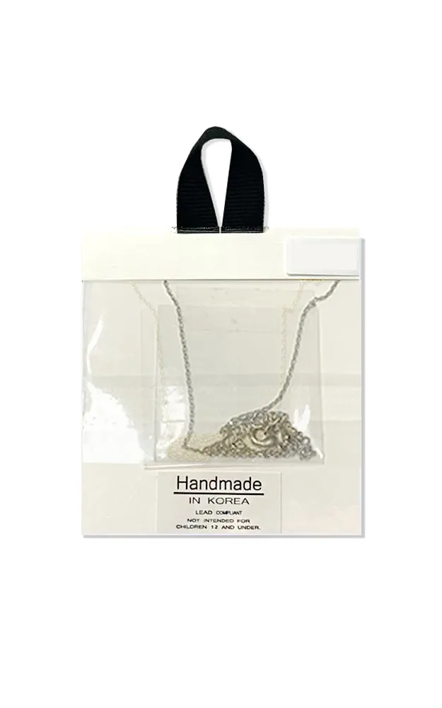 BJNA024MS Matte Silver "Side-way" Arrow Pendant Necklace