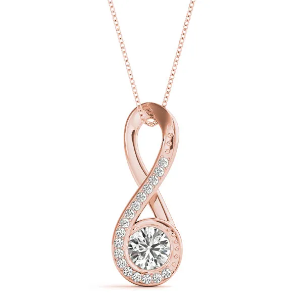 Brilliant cut Diamonds "Infinity" Pendent