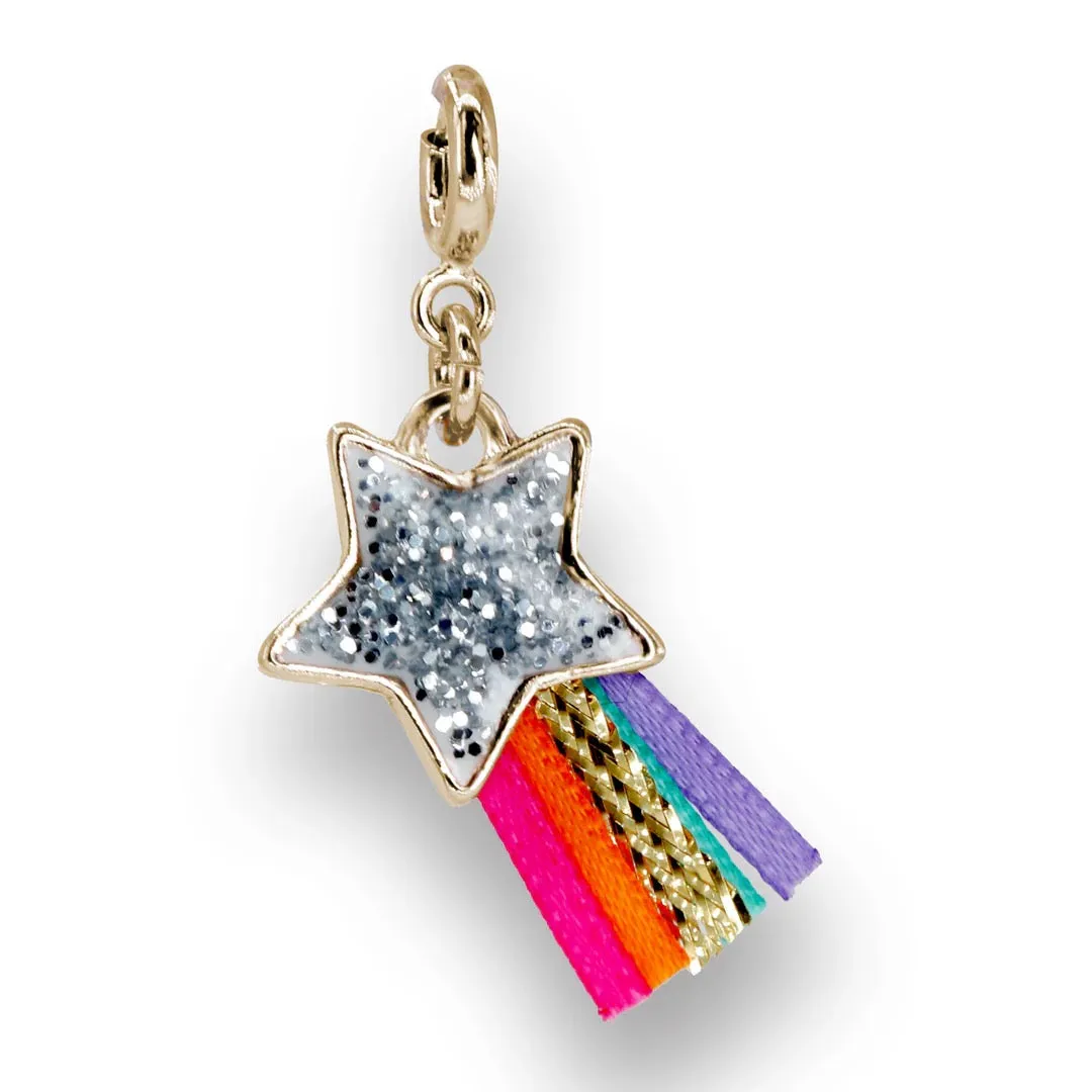 CHARM IT! Gold Glitter Shooting Star Cha