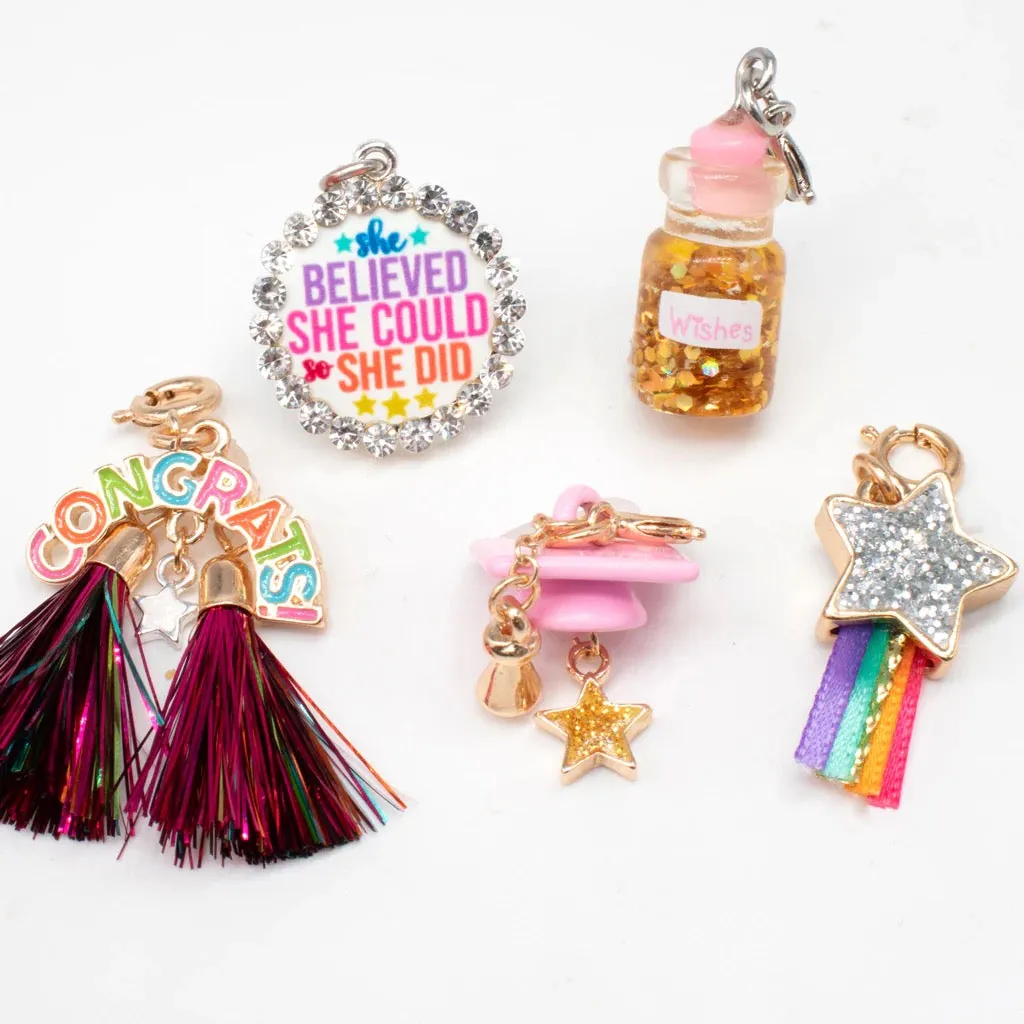 CHARM IT! Gold Glitter Shooting Star Cha