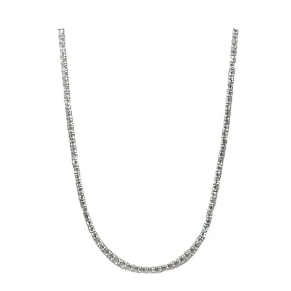 Choker: CZ  Basket Set Necklace: Sterling (NS4645)