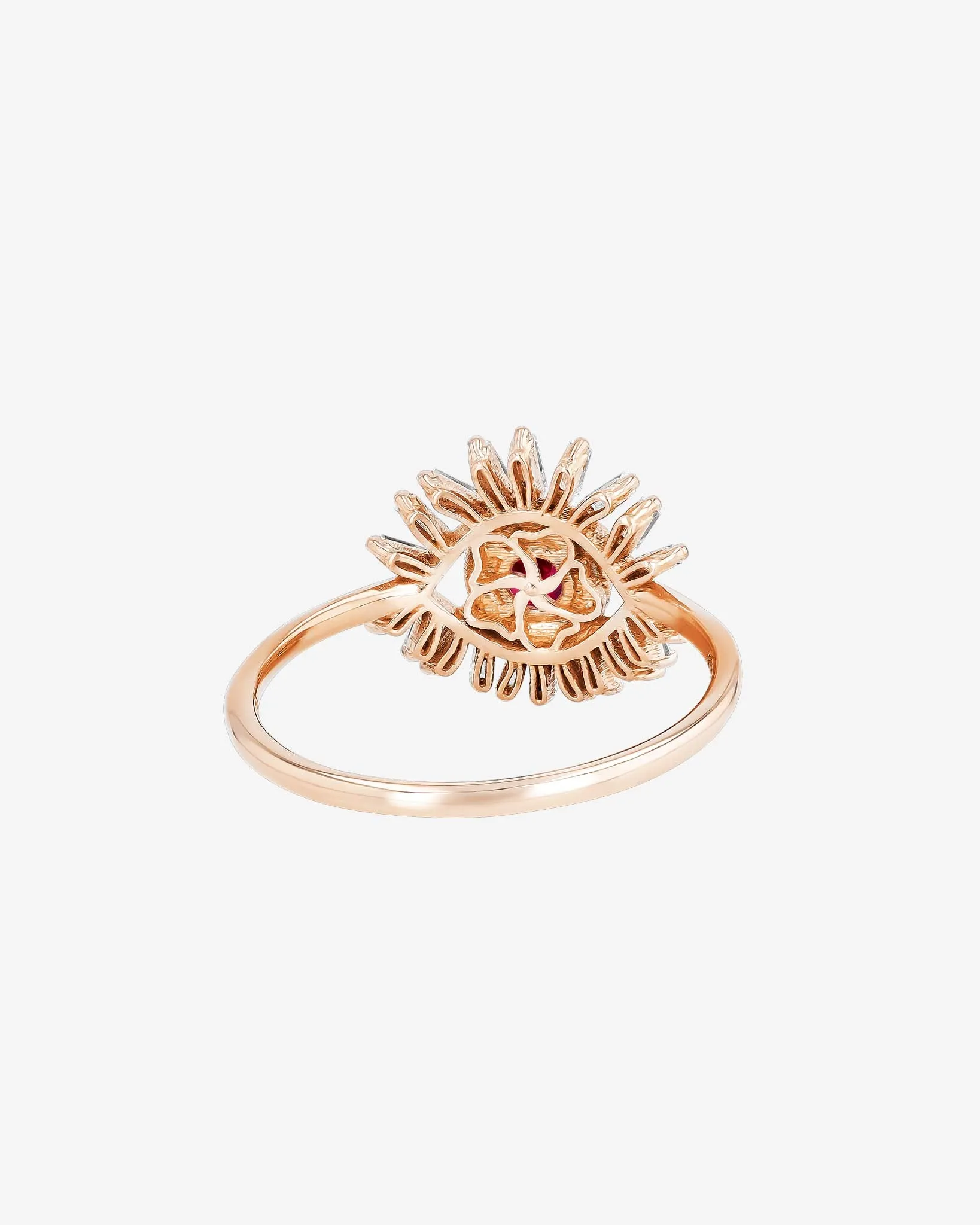 Evil Eye Mini Ruby Ring