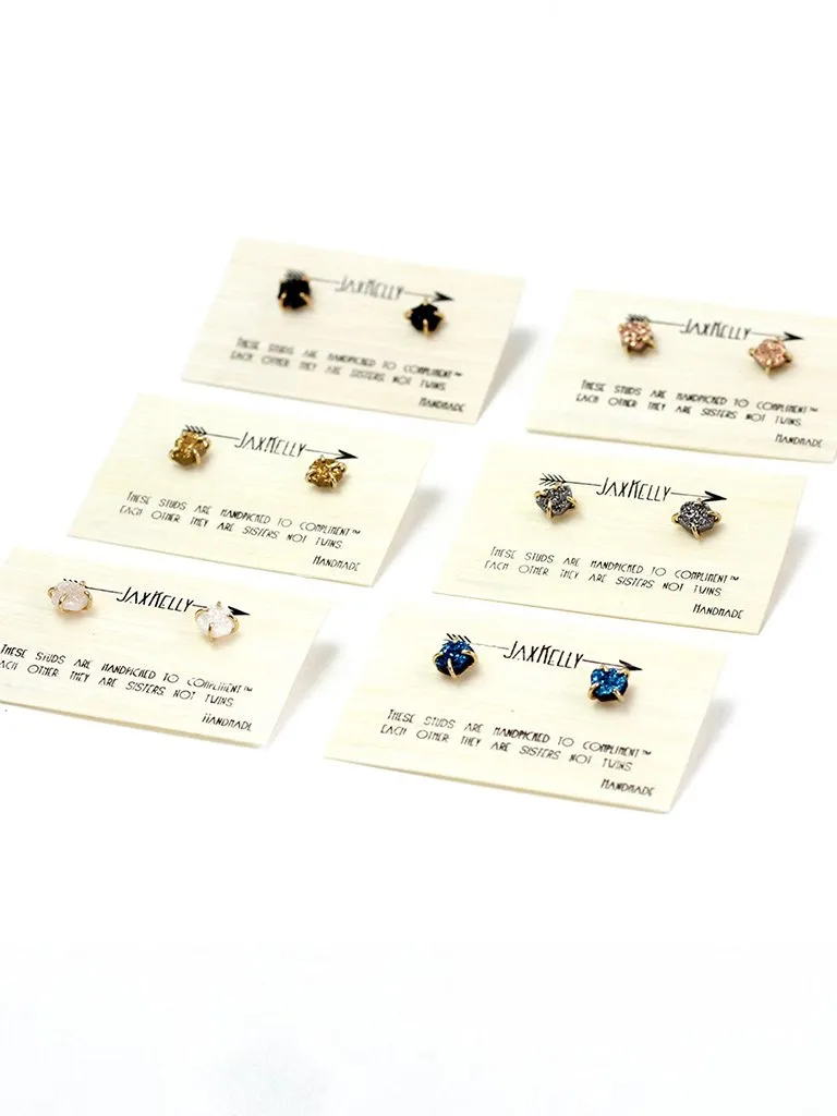 Gemstone Prong Studs