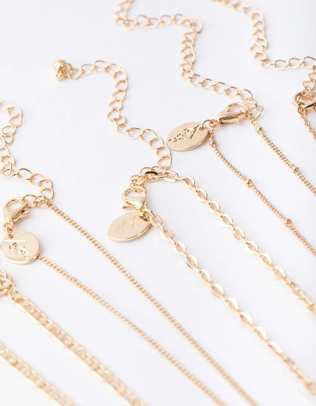 Gold Smiley Choker 6-Pack