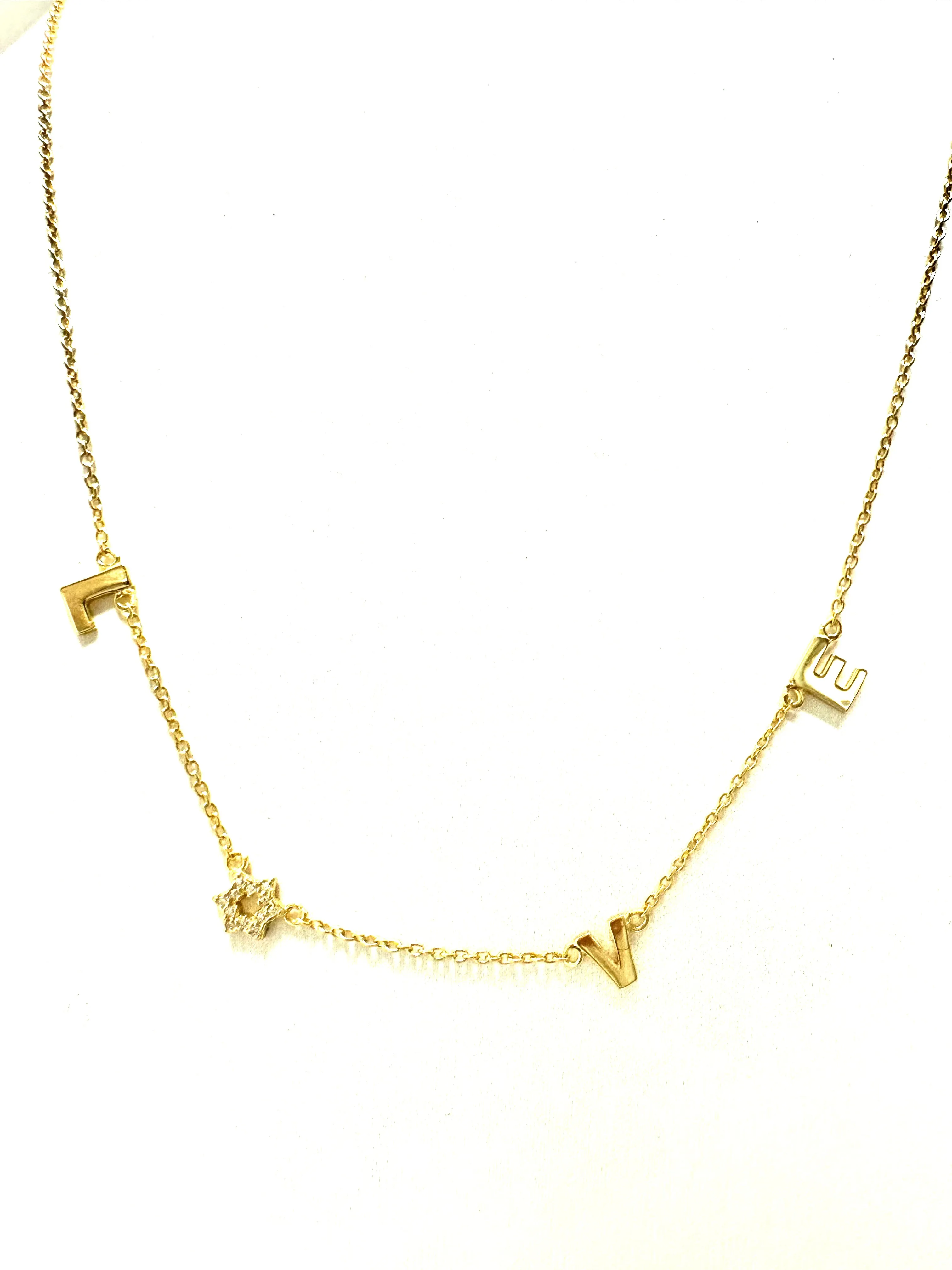 LOVE Star of David Necklace