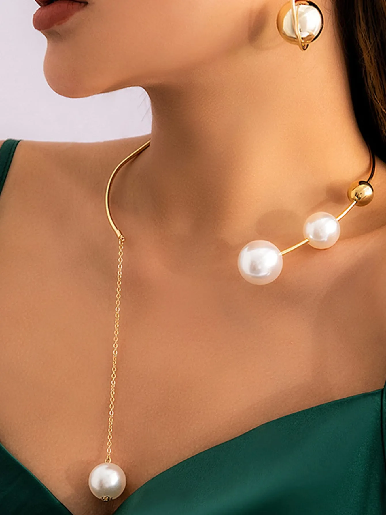 Open Necklace Pearl Decor Choker for Women Jewelry for Women Necklace