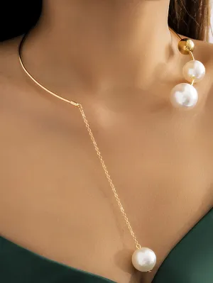 Open Necklace Pearl Decor Choker for Women Jewelry for Women Necklace