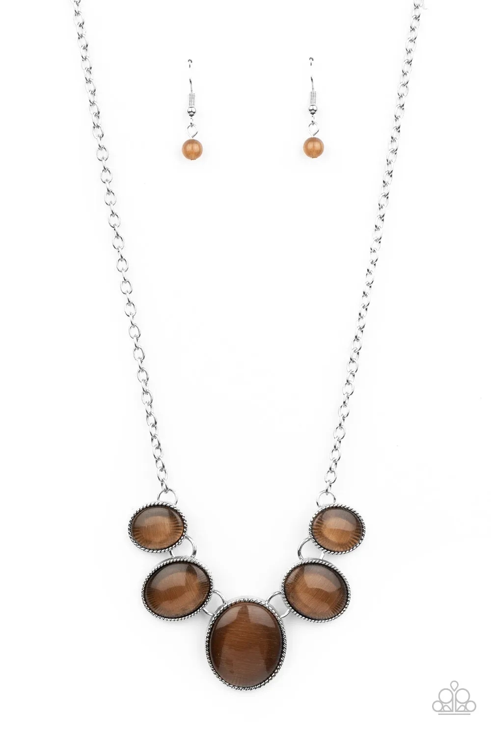 Paparazzi One Can Only GLEAM Brown Necklace