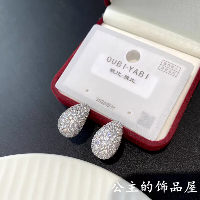 Platinum Glowing crystal Earrings