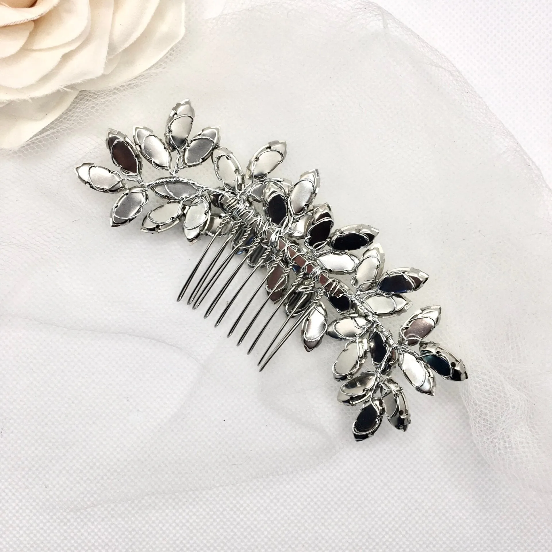 "Marielle" - Opal Bridal Hair Comb