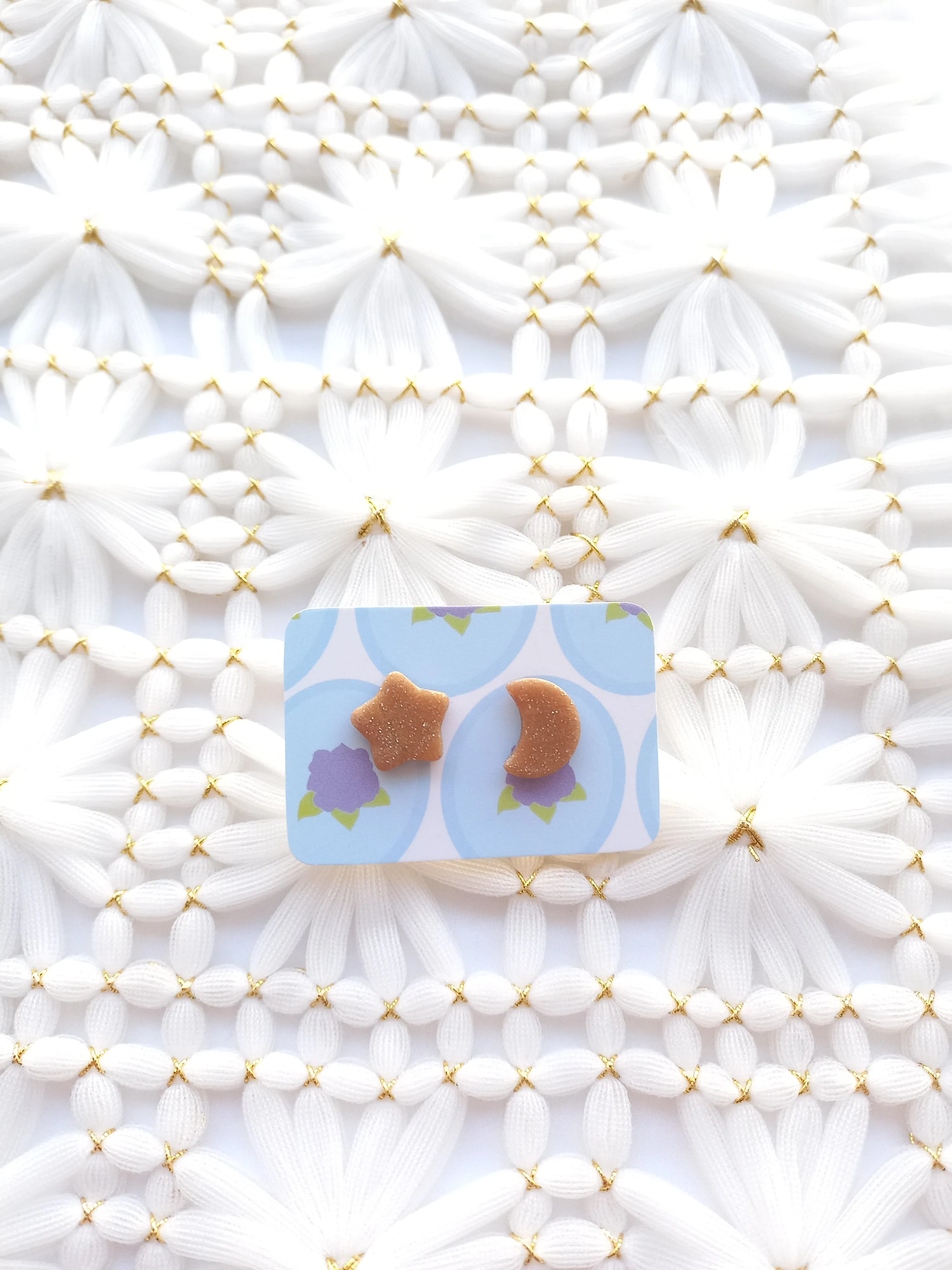 Star & Crescent Moon Mis-matched Studs