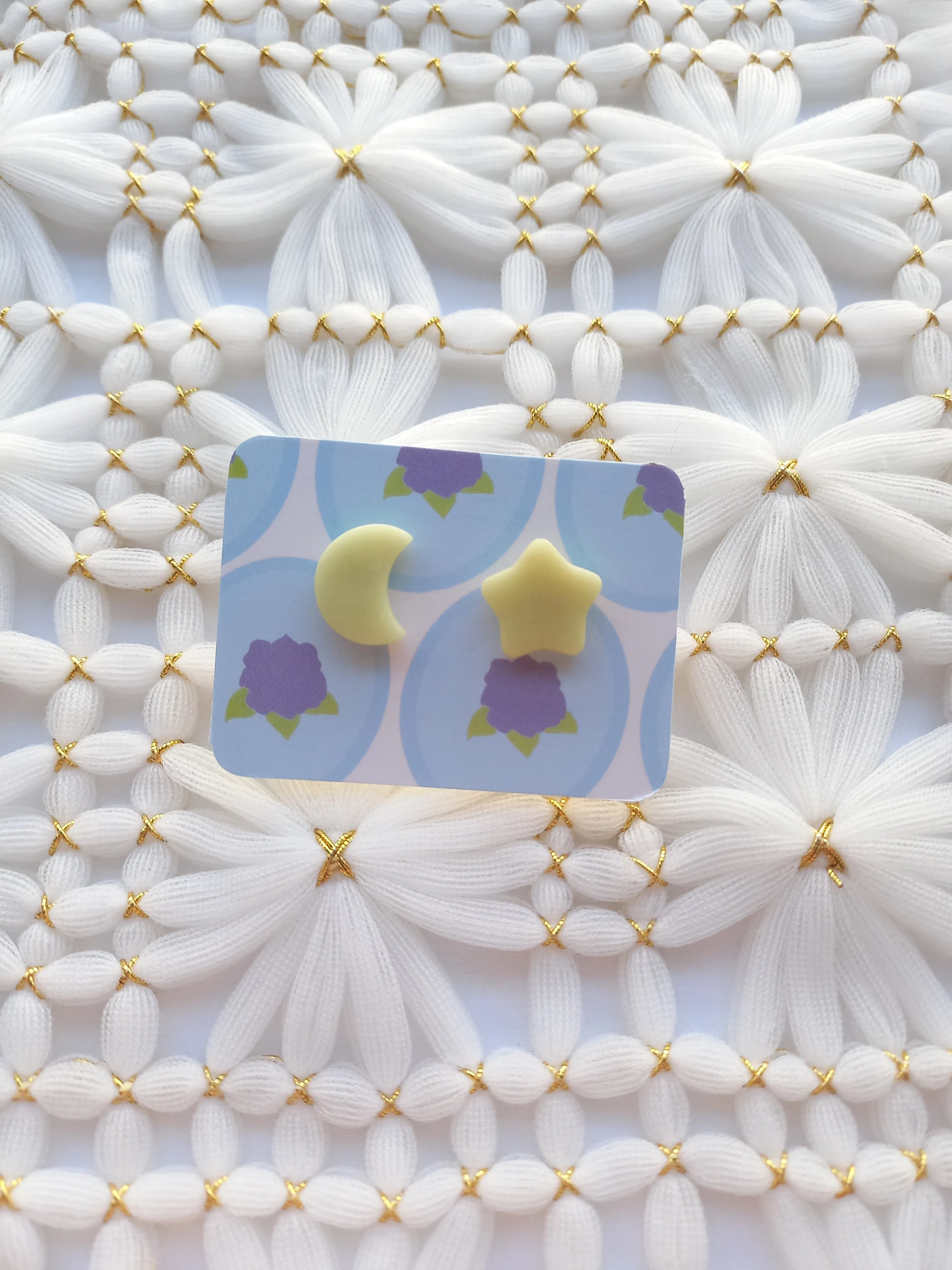 Star & Crescent Moon Mis-matched Studs