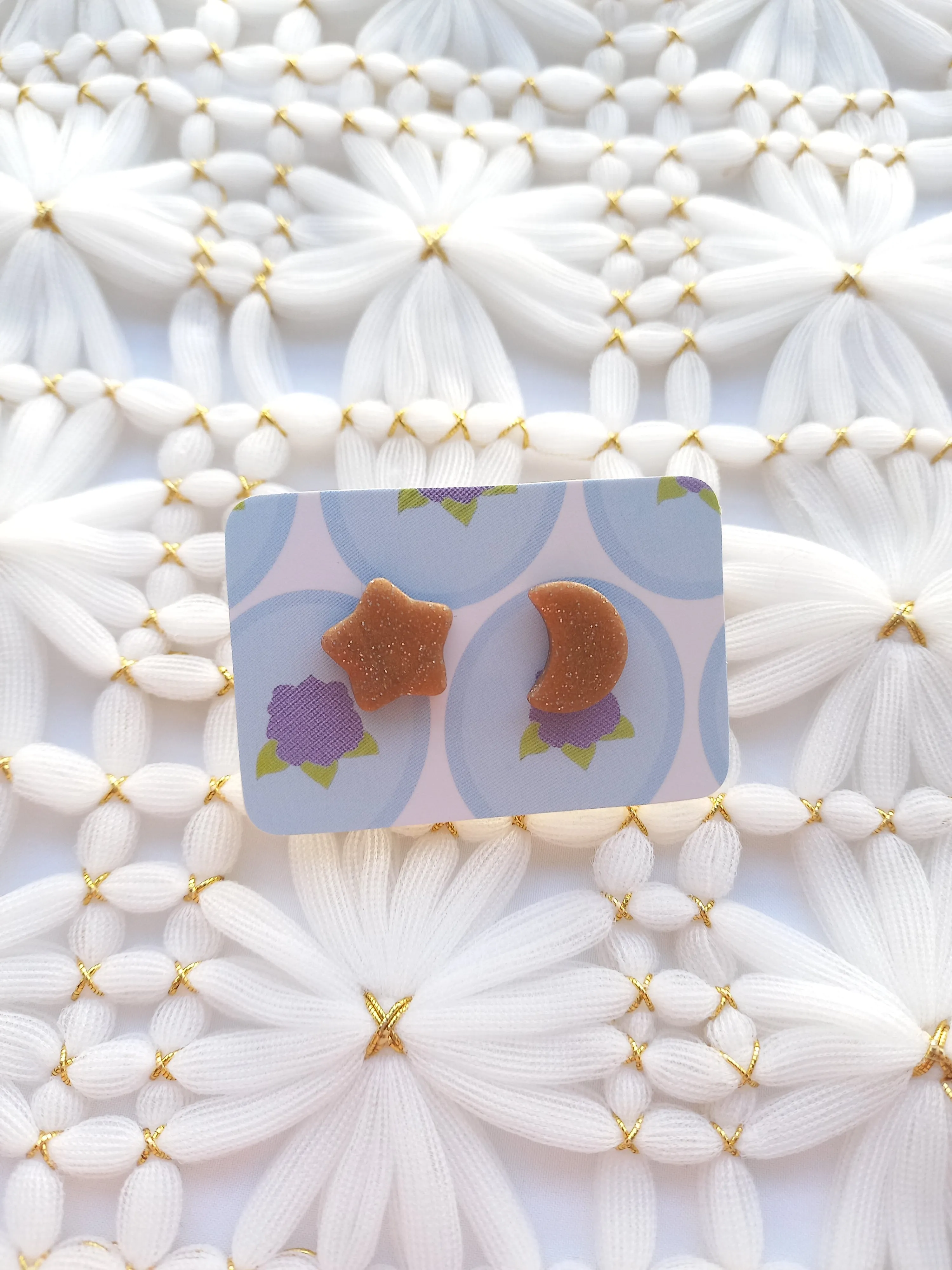Star & Crescent Moon Mis-matched Studs
