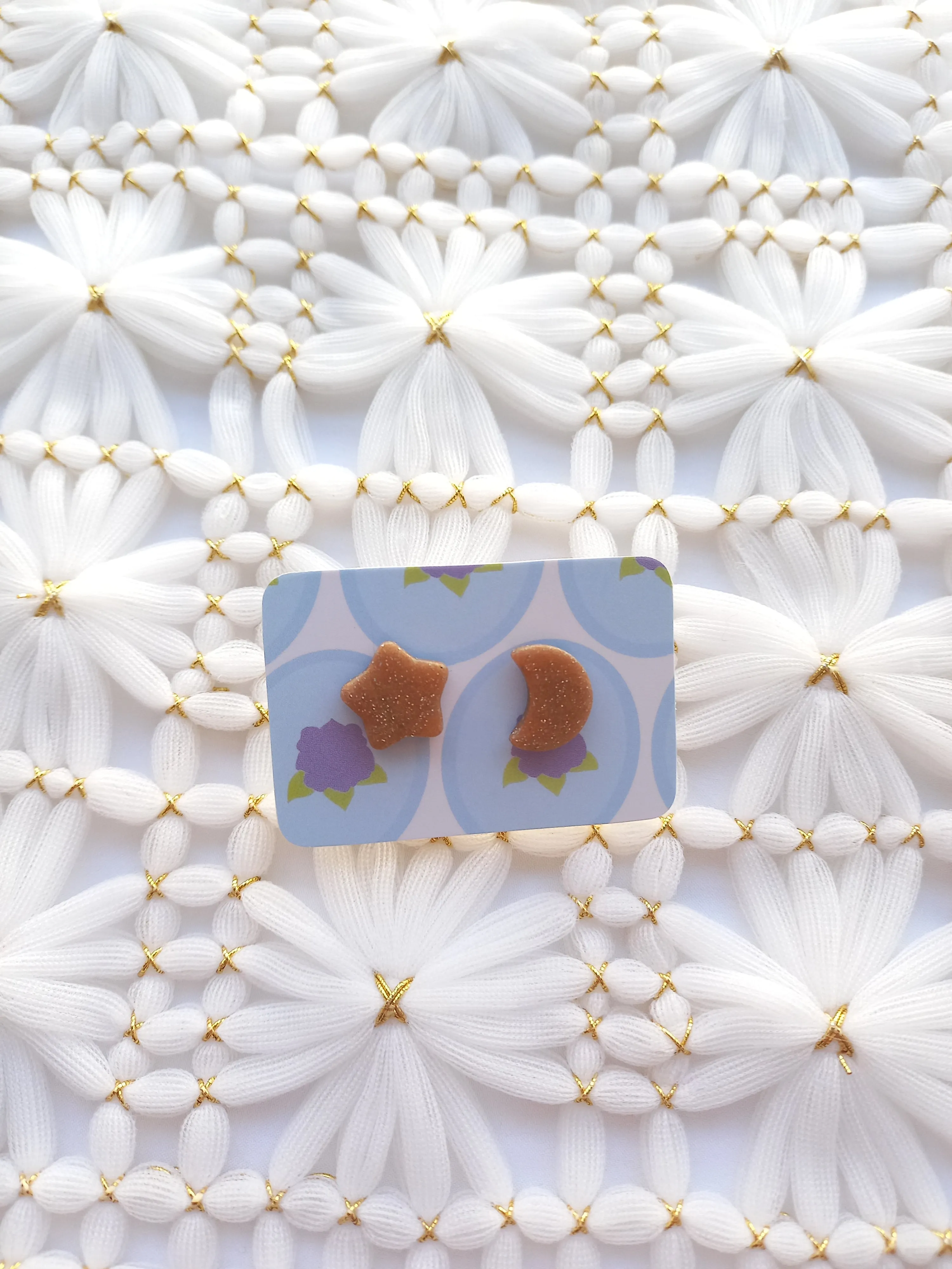 Star & Crescent Moon Mis-matched Studs
