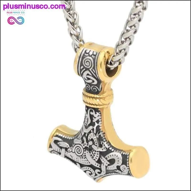 Viking 316L Stainless steel Thor Hammer Mjolnir Amulet