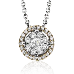 ZP827 Pendant in 14k Gold with Diamonds